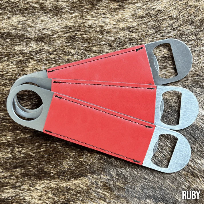 Leatherette Wrapped Bottle Opener image 3