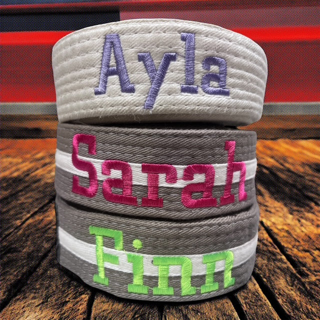 Martial Arts Belt Embroidery image 0